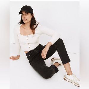 Madewell classic straight jean-lunar wash